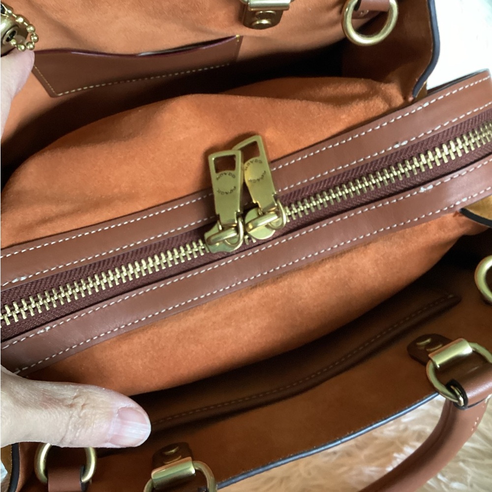 Coach Rogue 25" in Orange papaya color. - Picture 7 of 12